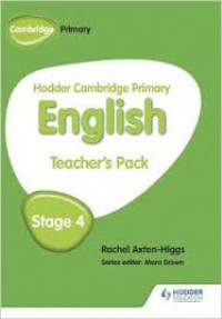 Hodder Cambridge Primary English stage 4: teacher's pack